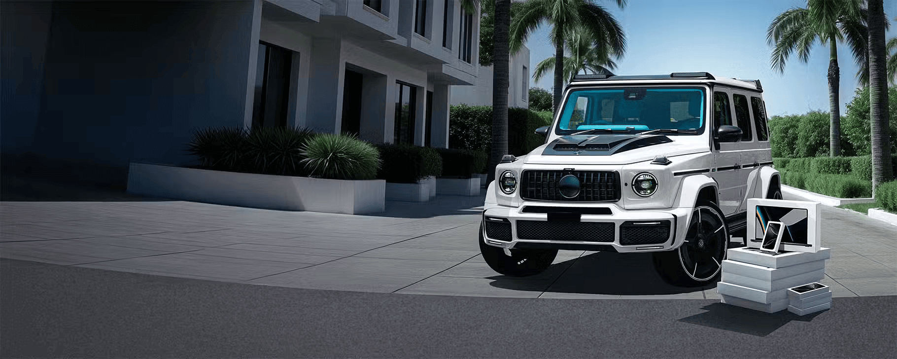Mercedes G-Class,<br>техника Apple<br>и куча фрибетов<br>в новой акции от 1win!